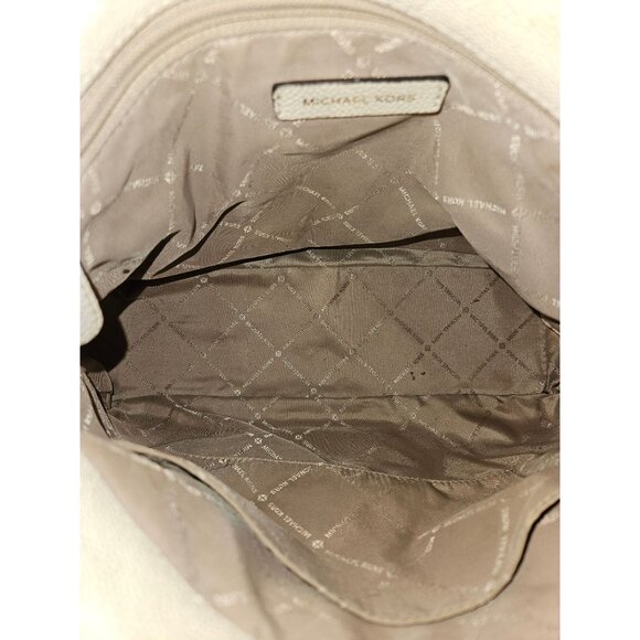 Michael Kors Nicole Leather Pebbled Shoulder Bag Off White or Cream - Picture 16 of 16